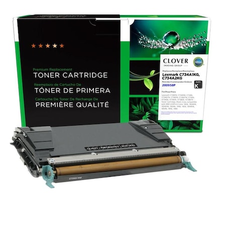 Clover Imaging Group Remanufactured Black Toner Cartridge for Lexmark C734 200958P